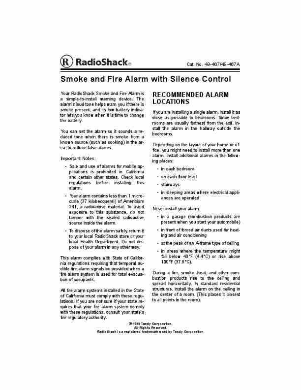 Radio Shack Smoke Alarm 49-467-page_pdf